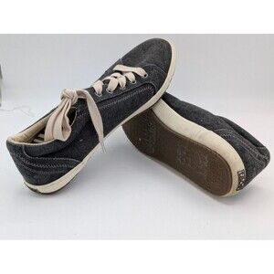 Taos Star Canvas Sneakers Women's 9.5 Gray Comfort Lace Up Casual Shoes